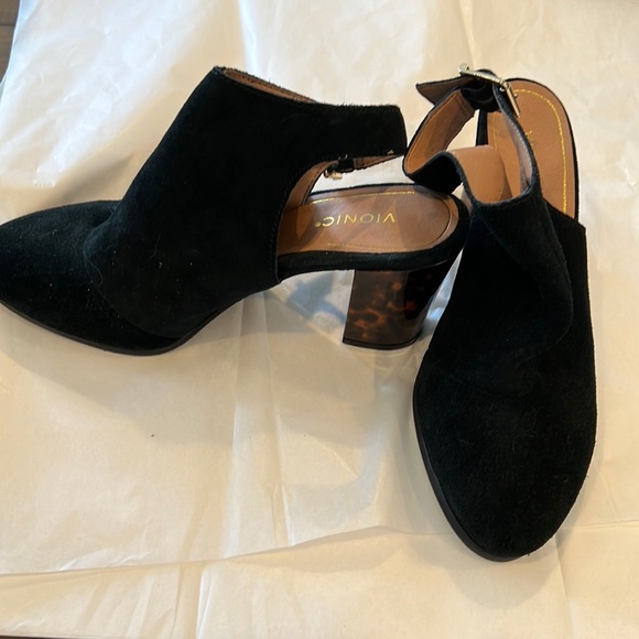 Vionic suede heels like new sz 9.5 deep forest green - Picture 2 of 6
